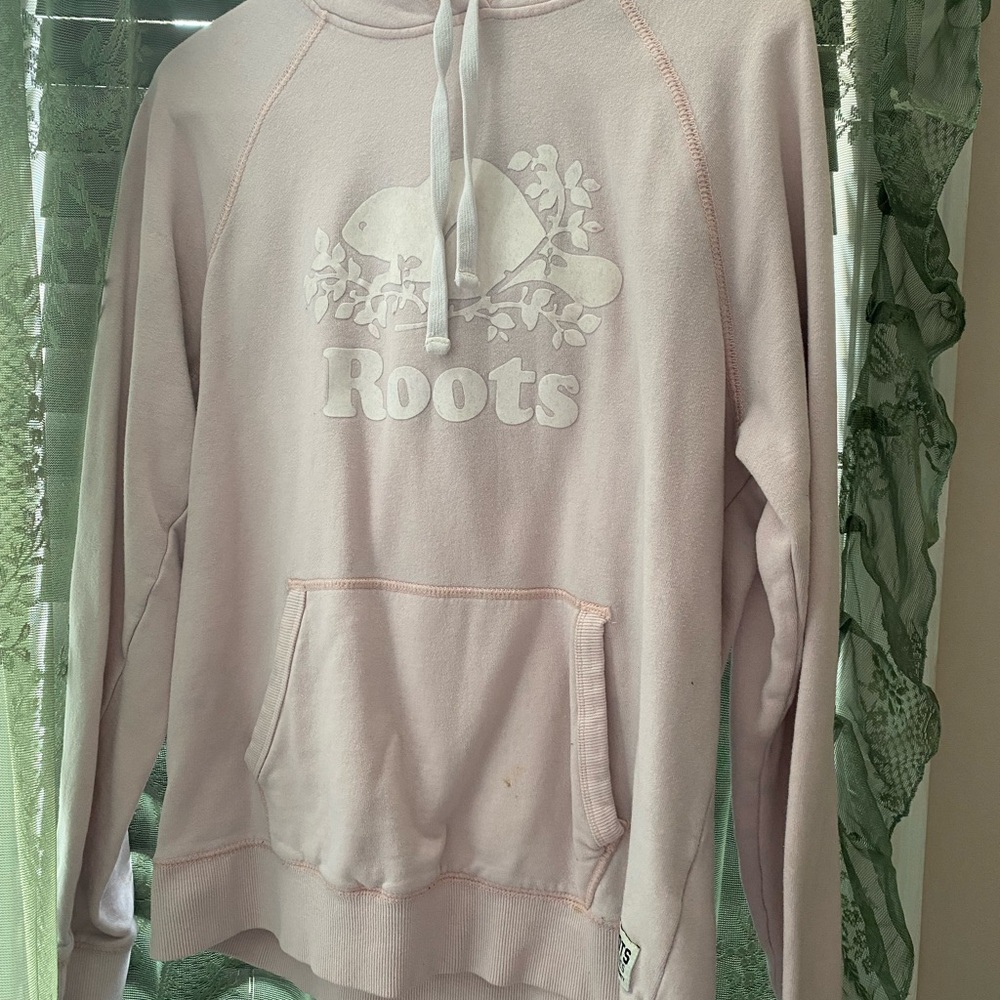 Roots Light Pink Fleece Hoodie
